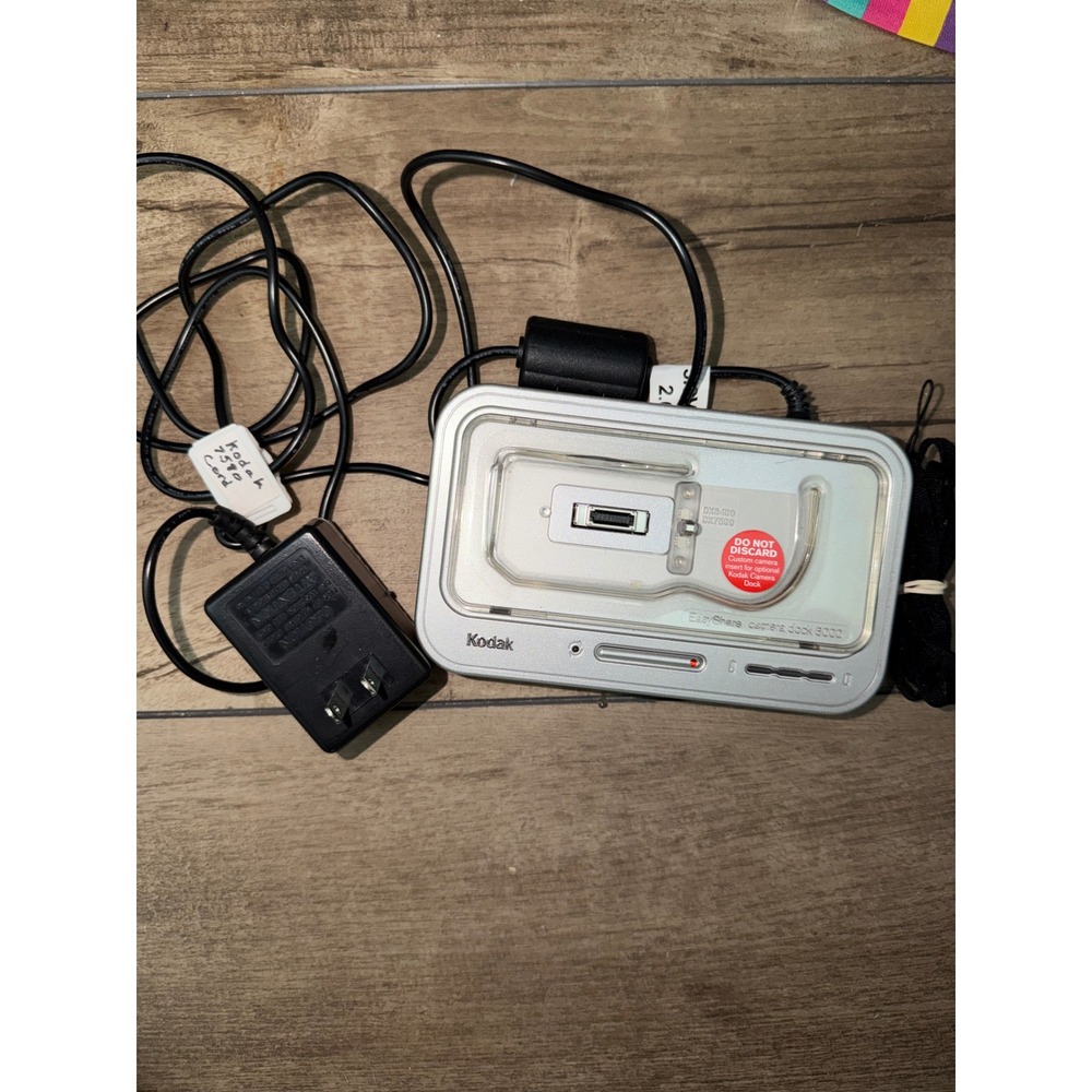 Kodak EasyShare Camera Dock 6000 Charging Station with Power Adapter and Manual